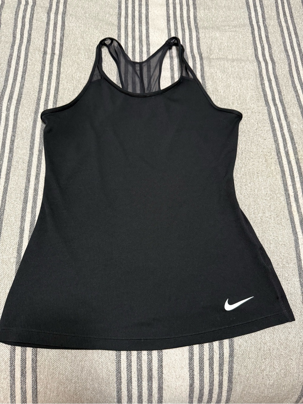 Nike Black Women's Athletic Tank with Mesh Racerback